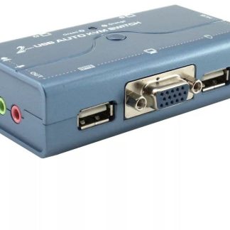 KVM SWITCH 2 PORT USB / VGA GOLD TOUCH