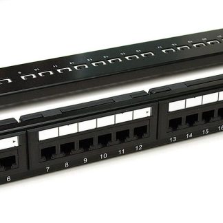 24 PORT CAT6 פאץ פנל מסוכך מלא
