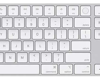 Apple Magic Keyboard with Touch ID and Numeric Keypad Hebrew - White