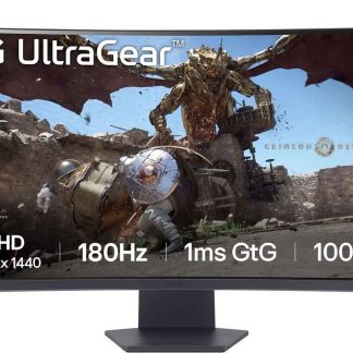 LG 32" UltraGear 2K CURVED /1000R/1MS/180Hz/VA/DP/HDMI
